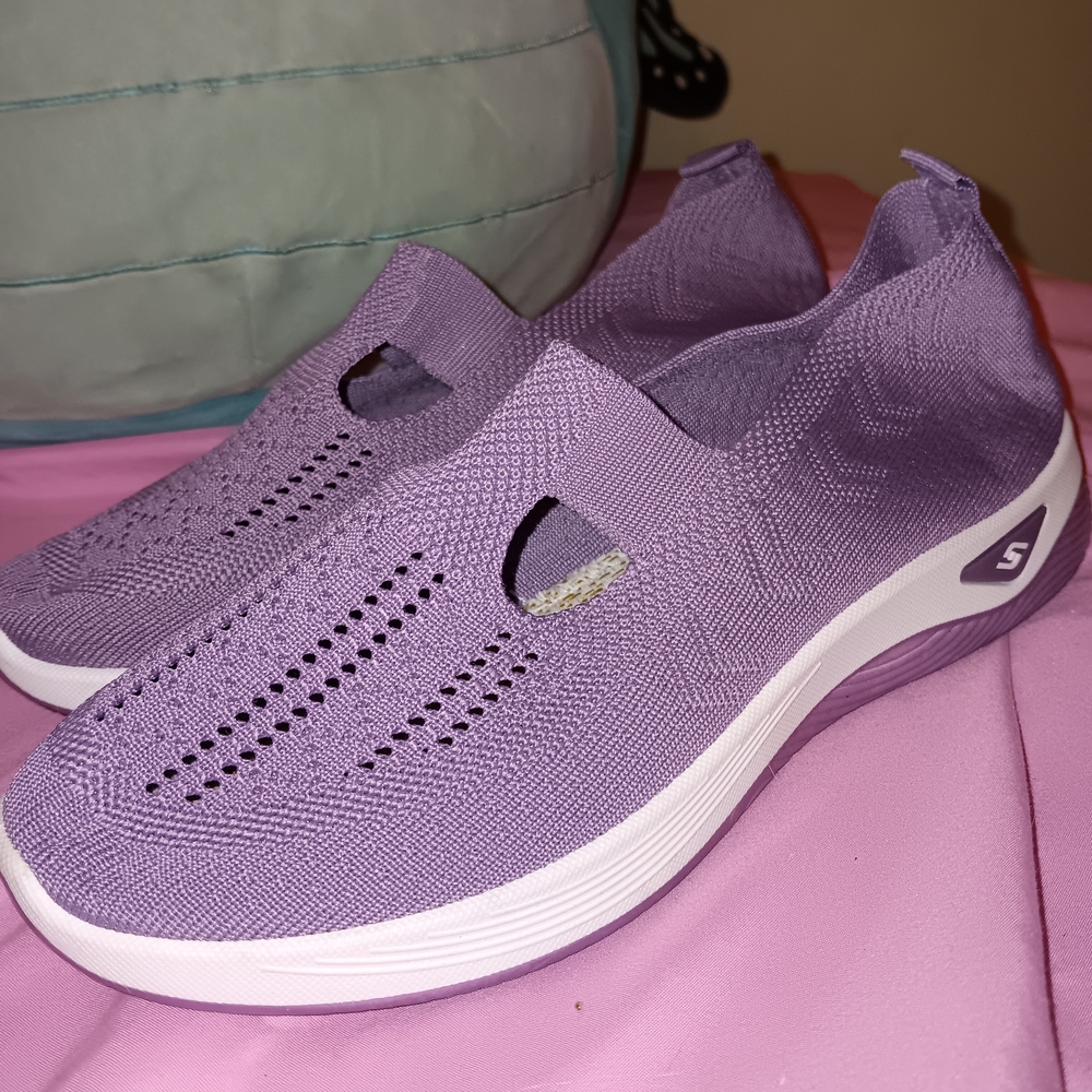 SHEIN Purple Slip-On Sneakers